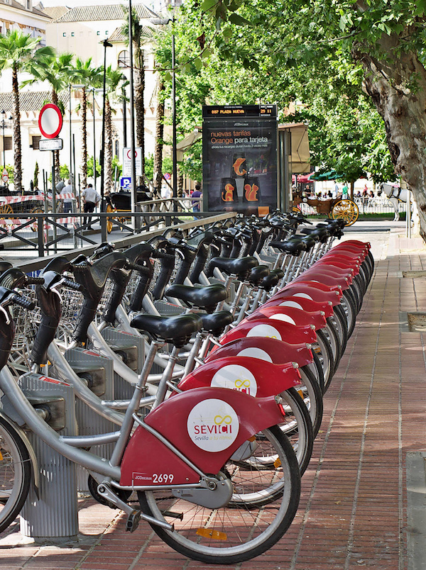 Bicicletas Sevici en Sevilla