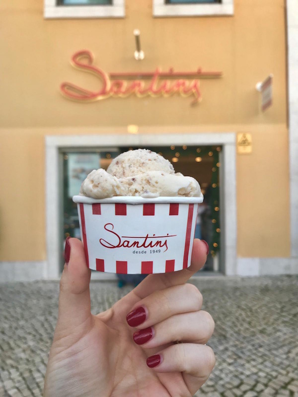 Gelato de Santini es imprescindible en una excursión de un día a Cascais.