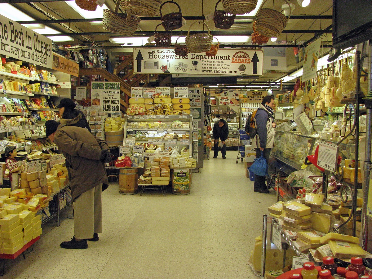 Ale de delicias de delicatessen en Zabar's. 