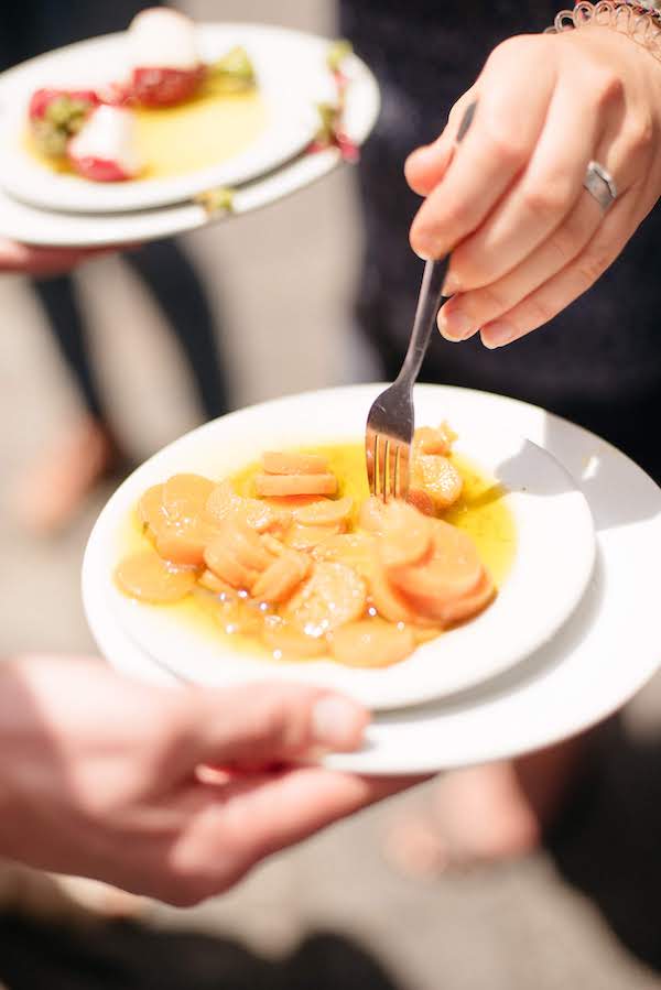 Zanahorias de tapa marinadas en especias y vinagre, comidas típicas de Sevilla